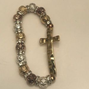 Gold and silver bracelet